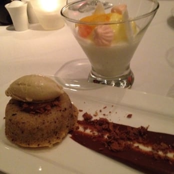 Luce - Hazelnut financier and citrus panna cotta - Wine Bars Near Me - San Francisco, California Luce - Hazelnut financier and citrus panna cotta - Wine Bars Near Me - San Francisco, California