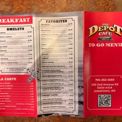 The Depot Cafe - "The Depot Cafe" (morning/lunch) menu 3/3
