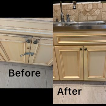 High Level Arts - Fixing kitchen cabinets - Art Restoration Near Me