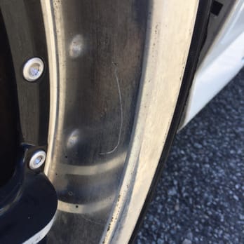Tire Choice Auto Service Centers - Scratches all around the rim and indented where they mounted their equipment to remove the tire from the rim. - Tires Near Me - N. Charleston, South Carolina Tire Choice Auto Service Centers - Scratches all around the rim and indented where they mounted their equipment to remove the tire from the rim. - Tires Near Me - N. Charleston, South Carolina