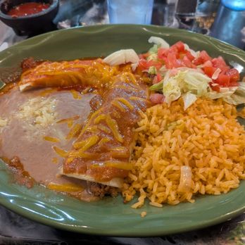 Mi Rancho Alegre - My 2-Combo platter with beans, rice and salad - Mexican Near Me - N Syracuse, New York Mi Rancho Alegre - My 2-Combo platter with beans, rice and salad - Mexican Near Me - N Syracuse, New York