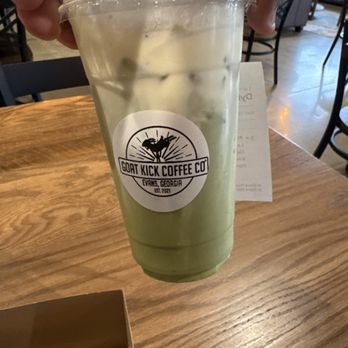 Goat Kick Coffee - Pistachio matcha - Coffee & Tea Near Me - Evans, Georgia Goat Kick Coffee - Pistachio matcha - Coffee & Tea Near Me - Evans, Georgia