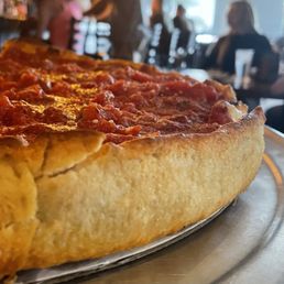 Deep dish sausage pizza Deep dish sausage pizza