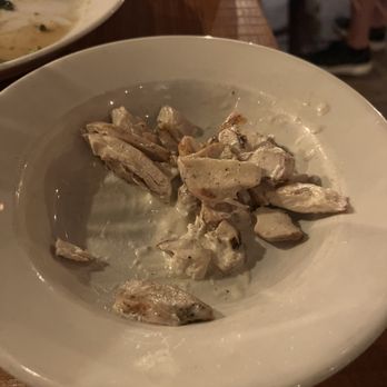 Osteria Cicchetti - Chicken on the side from the fettuccine- pre cooked in the sauce, yuck. - Italian Near Me - Wilmington, North Carolina Osteria Cicchetti - Chicken on the side from the fettuccine- pre cooked in the sauce, yuck. - Italian Near Me - Wilmington, North Carolina