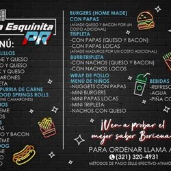 La Esquinita PR - La Esquinita PR * Menu