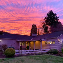 Woodinville Montessori School - Woodinville campus sunrise over the West bldg.
