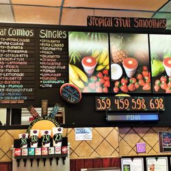 Taste of the Tropics - Menu board!