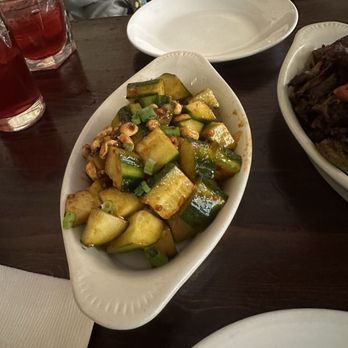 Phayul - Cucumber Salad with Hot Chilli Sauce and Black Bean. - Himalayan/Nepalese Near Me - Jackson Heights, New York