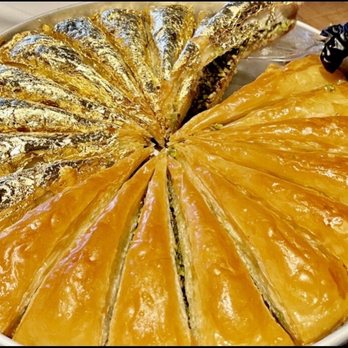 Nusr-Et Steakhouse Beverly Hills - Golden Baklava ...server wore gloves and I had to have the gold leaf flake topped from a new whole - Steakhouses Near Me - Beverly Hills, California Nusr-Et Steakhouse Beverly Hills - Golden Baklava ...server wore gloves and I had to have the gold leaf flake topped from a new whole - Steakhouses Near Me - Beverly Hills, California