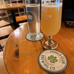 Hazy IPA and Seltzer. Hazy IPA and Seltzer.