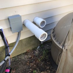 Rocky Point Mechanical - Exhaust and fresh air intake for Rheem tankless water heater.