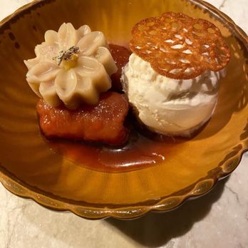 Narkara - Poached Banana with Coconut Ice Cream - Thai Near Me - New York, New York