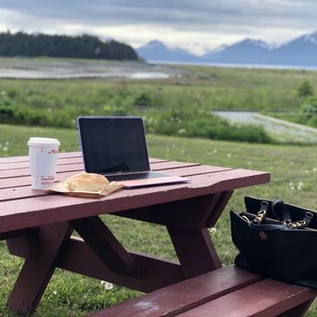 Two Sisters Bakery - My "office" for the day - Bakeries Near Me - Homer, Alaska Two Sisters Bakery - My "office" for the day - Bakeries Near Me - Homer, Alaska