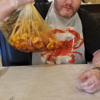 Cary Crab House - Shrimp with no head and crab legs boil, with 1/2 lb sausage upgrade - Seafood Near Me - Cary, North Carolina Cary Crab House - Shrimp with no head and crab legs boil, with 1/2 lb sausage upgrade - Seafood Near Me - Cary, North Carolina