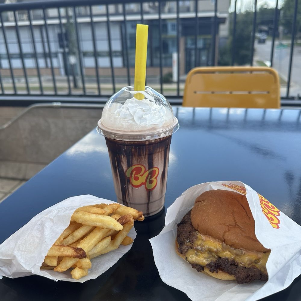 Burger Bodega - Smash Burger- Double, Chocolate Milkshake, Fries - Burgers Near Me - Houston, Texas Burger Bodega - Smash Burger- Double, Chocolate Milkshake, Fries - Burgers Near Me - Houston, Texas