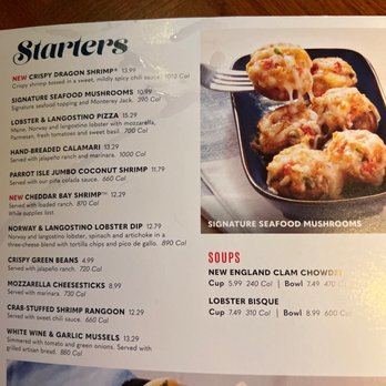 Red Lobster - Starters - Seafood Near Me - Dalton, Georgia Red Lobster - Starters - Seafood Near Me - Dalton, Georgia