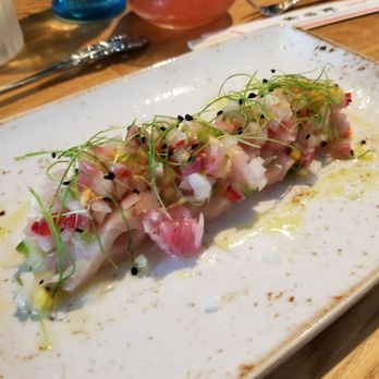 Herringbone Waikiki - Yellowtail crudo - Seafood Near Me - Honolulu, Hawaii