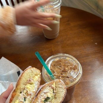 Cafe Argento - Breakfast sandwich on Asiago bagel - Coffee & Tea Near Me - Seattle, Washington