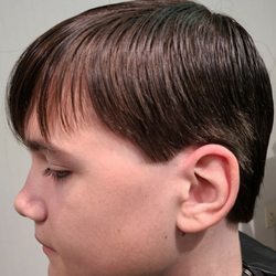 Clipper over comb trim on the sides with scissors on top