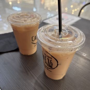 Cafe 86 - Great chai latte with soy milk for me thank you - Desserts Near Me - Glendale, California