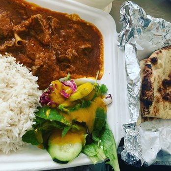 Himalayan Restaurant - Lamb curry lunch special with rice, side salad, and an order of garlic Naan. - Himalayan/Nepalese Near Me - Coos Bay, Oregon Himalayan Restaurant - Lamb curry lunch special with rice, side salad, and an order of garlic Naan. - Himalayan/Nepalese Near Me - Coos Bay, Oregon