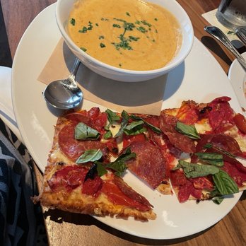 Seasons 52 - All-Natural Pepperoni and Lobster Bisque - New American Near Me - Sunrise, Florida Seasons 52 - All-Natural Pepperoni and Lobster Bisque - New American Near Me - Sunrise, Florida
