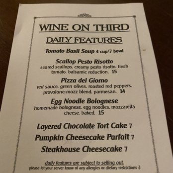 Wine on Third Restaurant and Bar - Wine Bars Near Me - Niagara Falls, New York