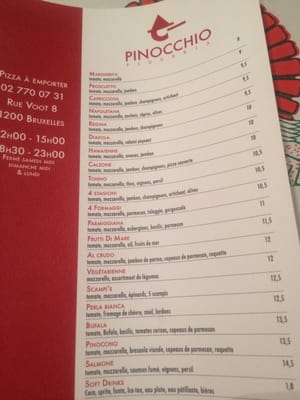 Menu photo 2 Pinocchio Woluwe-Saint-Lambert, BRU