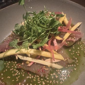 Root Down - Hamachi crudo? - New American Near Me - Denver, Colorado Root Down - Hamachi crudo? - New American Near Me - Denver, Colorado