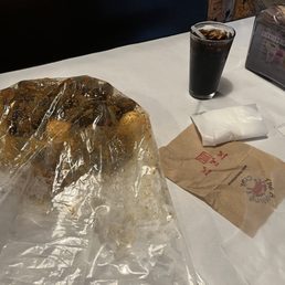 Two pounds of mussels with boiled eggs, small potatoes, and a bottomless Dr Pepper. Two pounds of mussels with boiled eggs, small potatoes, and a bottomless Dr Pepper.