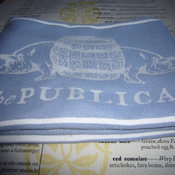 The Publican - Napkin from Publican - New American Near Me - Chicago, Illinois The Publican - Napkin from Publican - New American Near Me - Chicago, Illinois