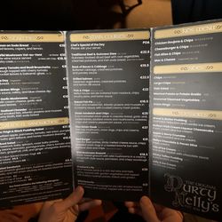 Durty Nelly's - Menu