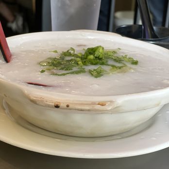King Noodle - Congee - BBQ Pork, Chicken & Mushrooms - Noodles Near Me - Seattle, Washington