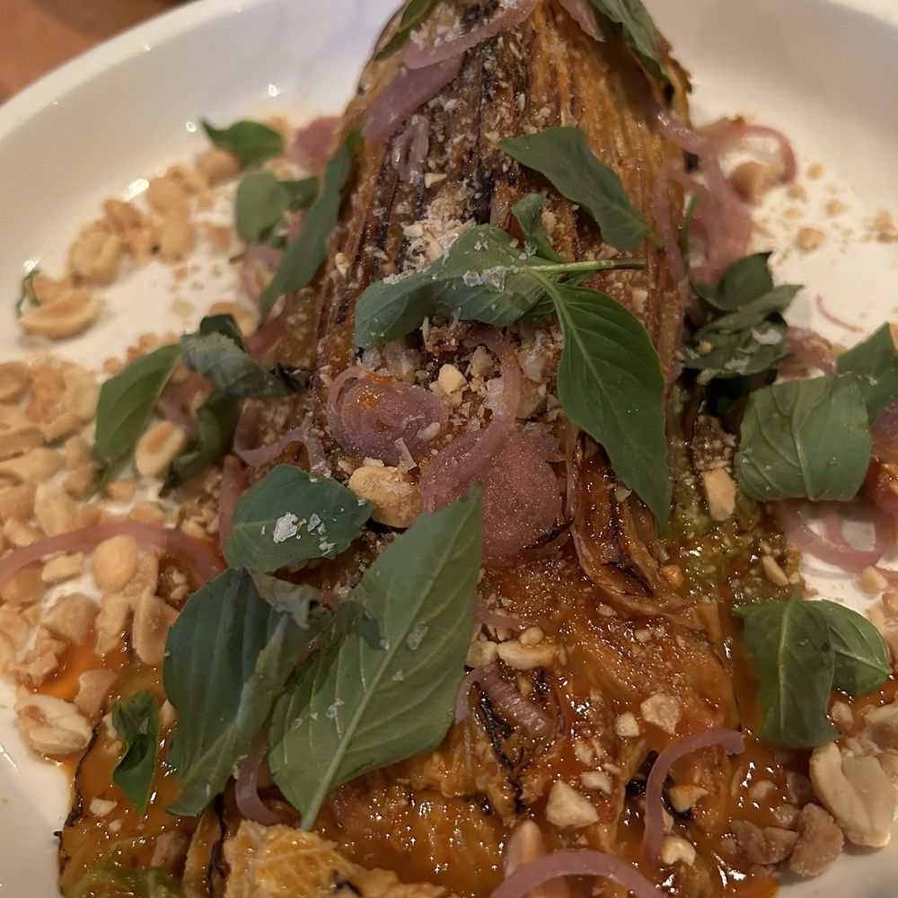 Cabbage dish with spicy peanut sauce Cabbage dish with spicy peanut sauce