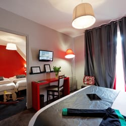 Hôtel la Résidence des Artistes - Hôtel la Résidence des Artistes *** Roscoff Chambre famille.