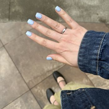 Anthony Vince' Nail Spa - Blue dip manicure - Nail Salons Near Me - Lynnwood, Washington Anthony Vince' Nail Spa - Blue dip manicure - Nail Salons Near Me - Lynnwood, Washington