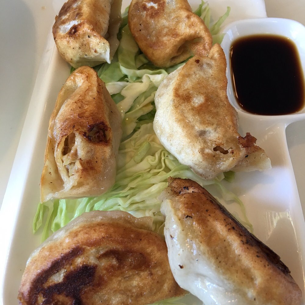 Lulu's Kitchen - Pot Stickers - crispy outside, soft and juicy inside - watch out the juice squirts out if you bite too fast! - Szechuan Near Me - Dublin, California