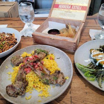 Yollah Social Kitchen & Garden - Patatas Bravas, lamb chops, Cuban Cigars, stuffed poblanos. Excellent! - Latin American Near Me - Macon, Georgia Yollah Social Kitchen & Garden - Patatas Bravas, lamb chops, Cuban Cigars, stuffed poblanos. Excellent! - Latin American Near Me - Macon, Georgia