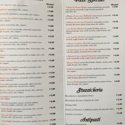 A Putia di Nonno Biagio - The menu.