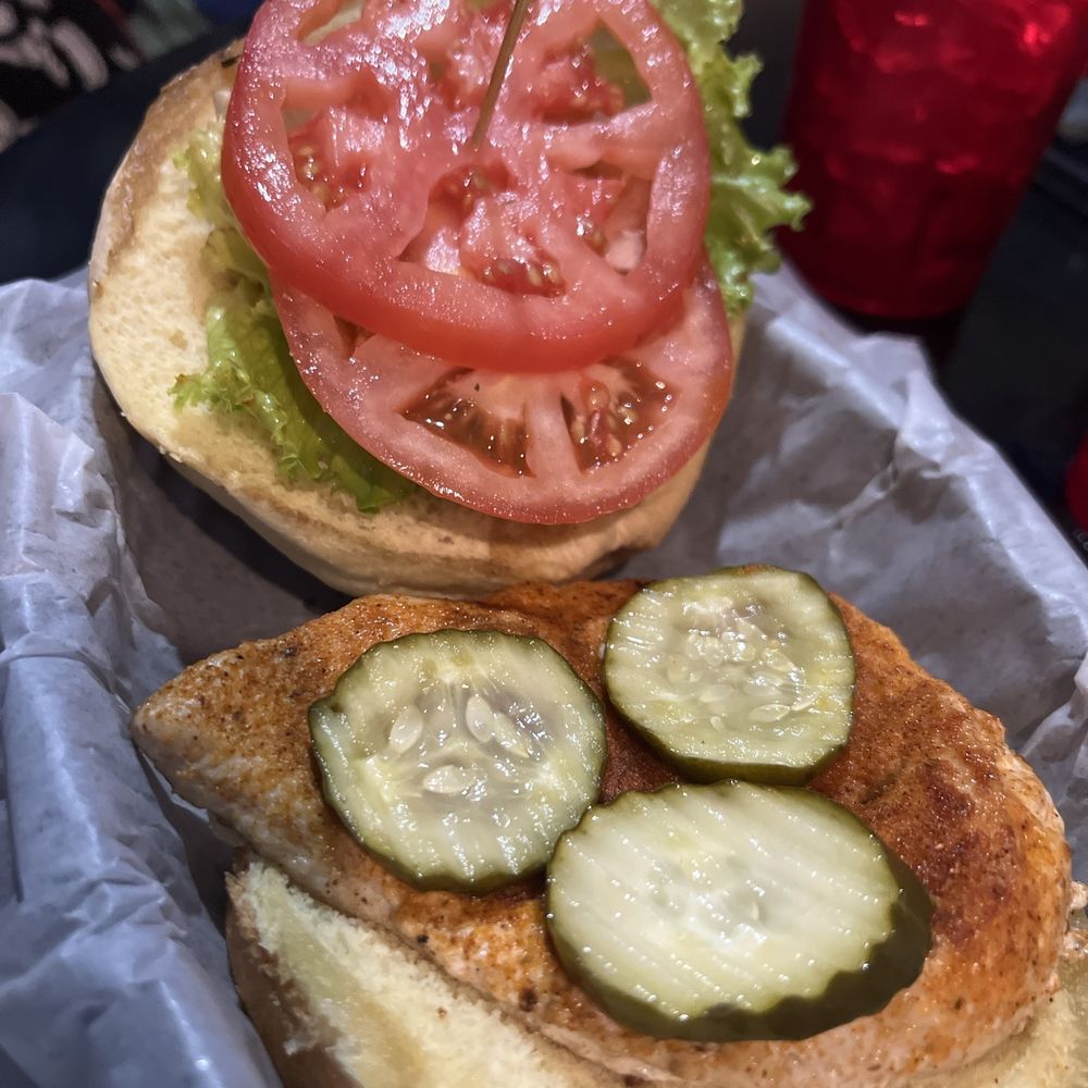 Blue Moon Bar and Grill - Cajun Chicken Breast sandwich - Burgers Near Me - Madison, Wisconsin
