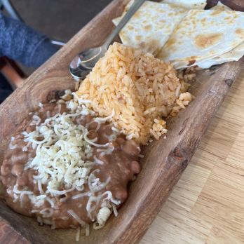 El Gallo Negro - Children's quesadilla rice & beans - Mexican Near Me - Windsor, California El Gallo Negro - Children's quesadilla rice & beans - Mexican Near Me - Windsor, California