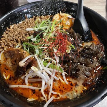 Yokai Ramen Bistro - Yokai Ramen (pork belly) with extra spicy oil - Ramen Near Me - Delaware, Ohio Yokai Ramen Bistro - Yokai Ramen (pork belly) with extra spicy oil - Ramen Near Me - Delaware, Ohio