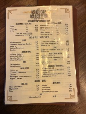 Menu photo 1 Genootschap der Geneugten Amsterdam, NH