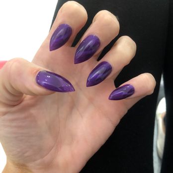 KB Nails - Perfect cat eye color with stiletto shape! - Nail Salons Near Me - Parker, Colorado KB Nails - Perfect cat eye color with stiletto shape! - Nail Salons Near Me - Parker, Colorado