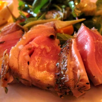 Chez Panisse - tender slices of yellowfin tuna - New American Near Me - Berkeley, California Chez Panisse - tender slices of yellowfin tuna - New American Near Me - Berkeley, California