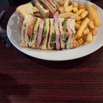 Scotts Diner - Club sandwich with fries - Diners Near Me - Merced, California Scotts Diner - Club sandwich with fries - Diners Near Me - Merced, California