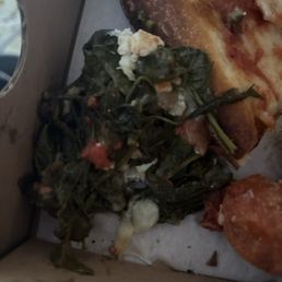 This was from ONE slice of pizza under the cheese. This was from ONE slice of pizza under the cheese.