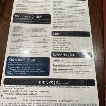 1UP Entertainment + Social - Menu - Bowling Near Me - Carrollwood, Florida