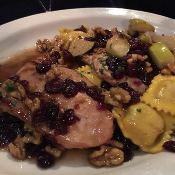 Johnny Macaroni's - Chicken Autumn - the fall special. Chicken and raviolis in a craisin and apple compote. - Italian Near Me - East Bridgewater, Massachusetts