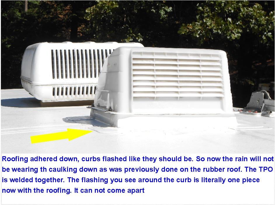 Slide of RV Roof Install